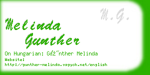 melinda gunther business card